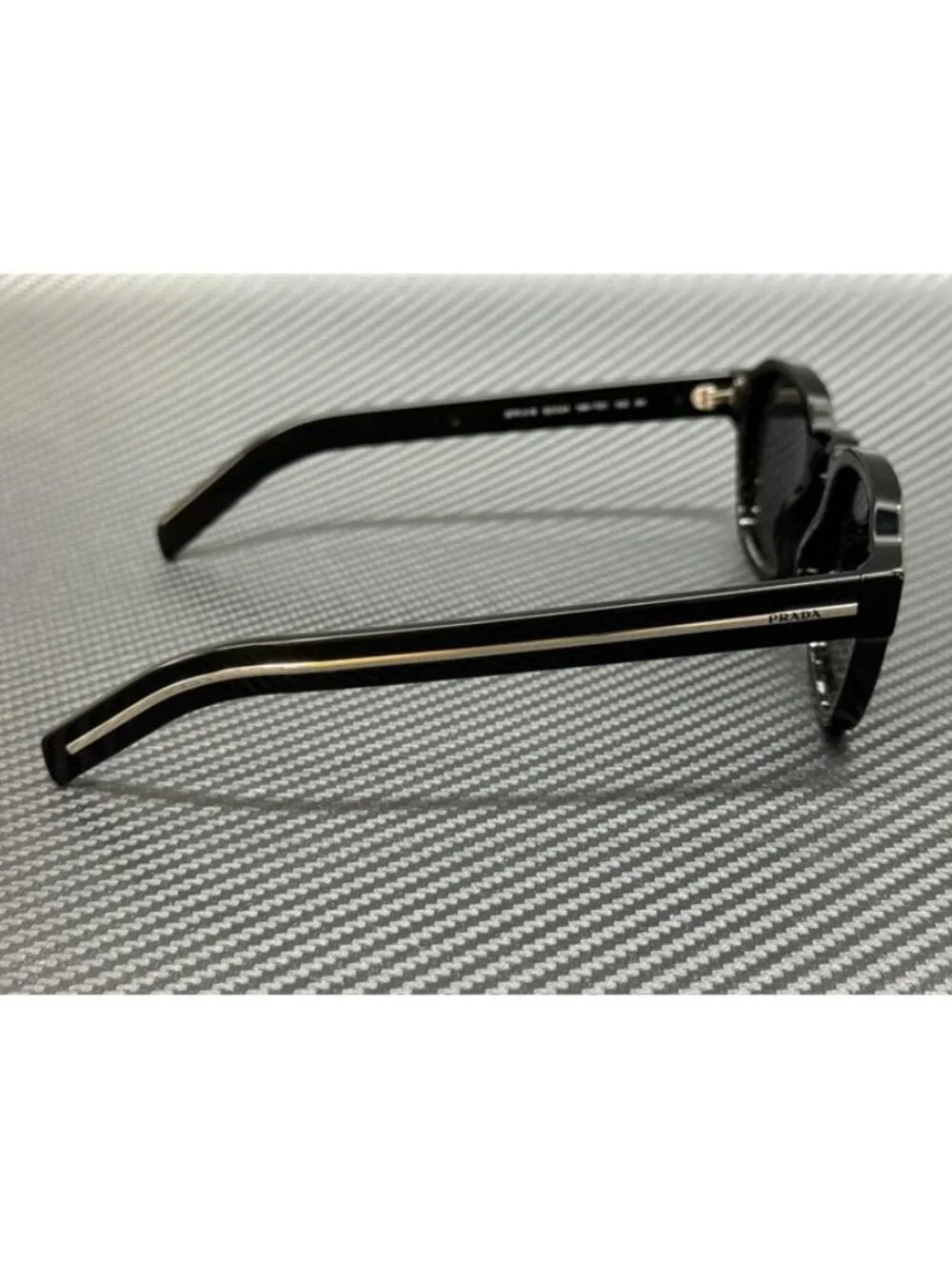 New PRADA Men Black Sunglasses 52-24-150